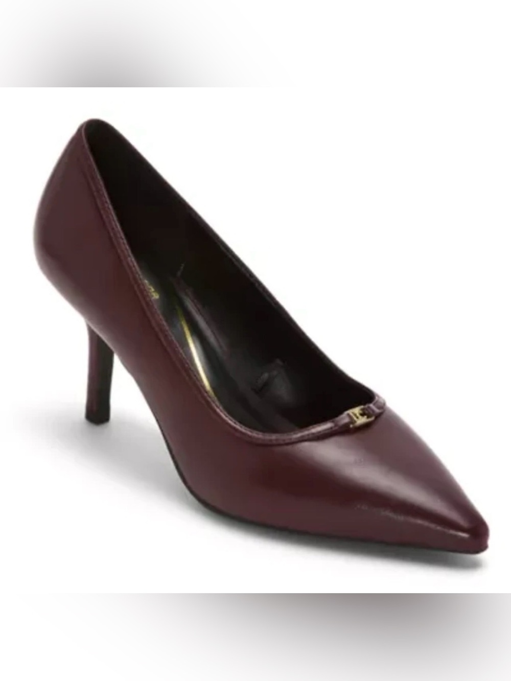 Liz Claiborne Interval Womens Pointed Closed Toe Stiletto Heel Pumps 5.5 Wide